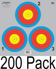Archery 5 SPOT & 3 Vegas Targets by Longbow 8, 20, 50 3 Spot (200 Pack) 