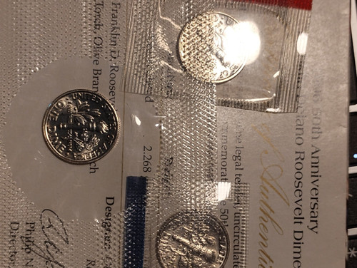 1996 PDW SET 10C Roosevelt UNC BU GEM As Shown & DISPLAYED COLLECT TODAY - Picture 3 of 3