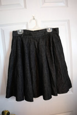 Vintage Dark Denim Skirt 70's-80's Small
