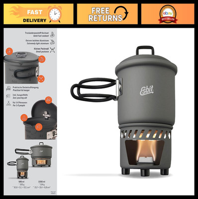 Lightweight 3-Piece Camping Cook Set - Perfect for Solid Fuel Tablets, Outdoor C