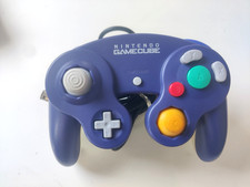 Genuine Nintendo GameCube Controller Blue Clear OEM DOL-003 Tested Original