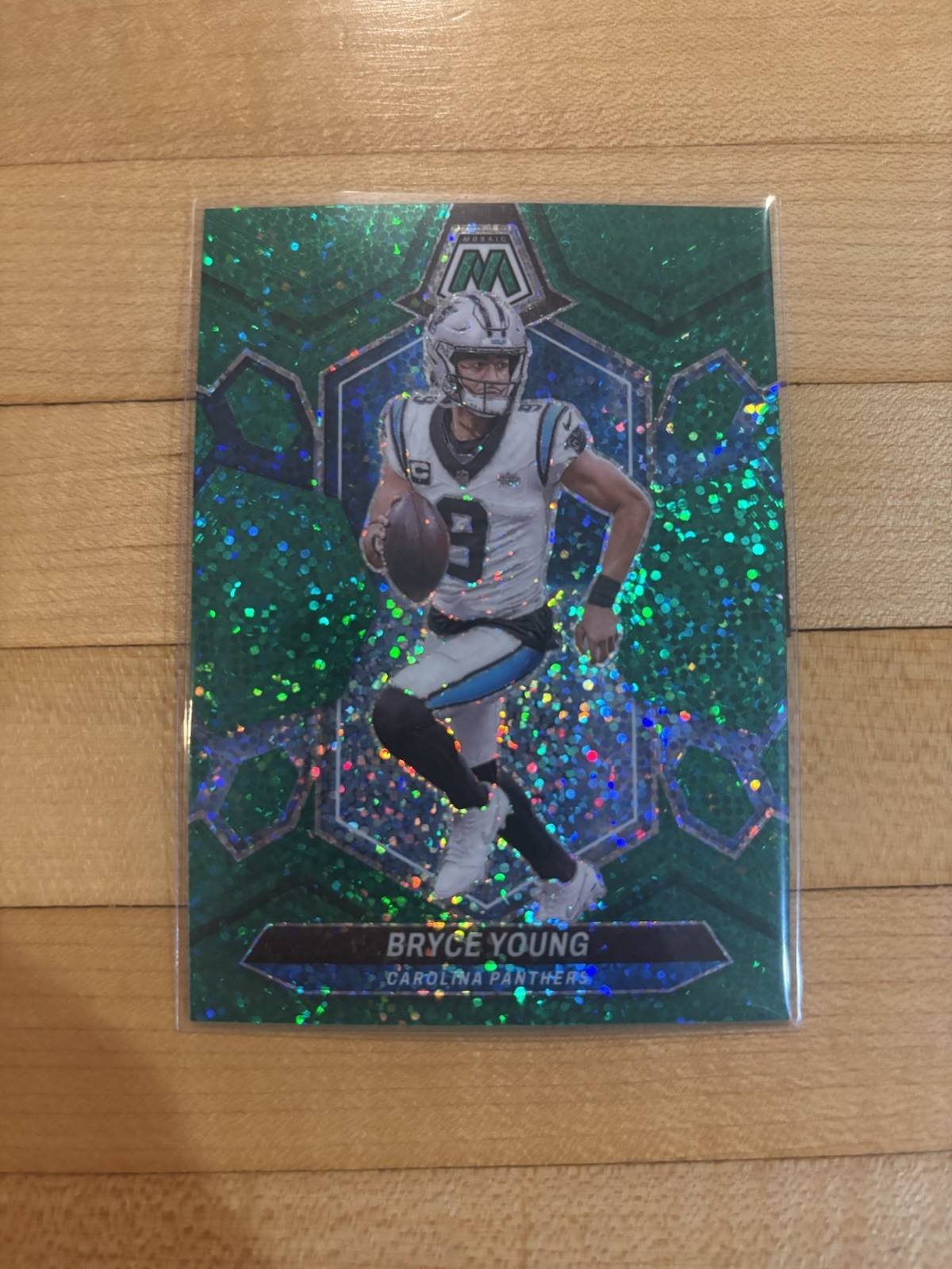 2024 Panini Mosaic Bryce Young Green Sparkle Prizm /8 No. 29