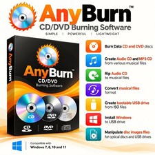 CD DVD Burning Software Suite Any Burn Iso File Writing DVD Creator