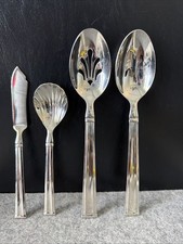 4 Lenox Andorra Server Hostess Set 18/8 Stainless F1atware Korea