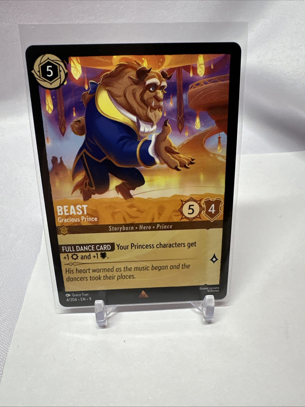 x1 Beast - Gracious Prince - 4/204 - Rare Lorcana Fabled M/NM