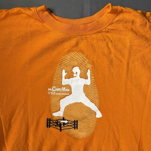 Curry Man Shirt Mens Large TNA AEW wrestling Christopher Daniels North Easten