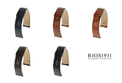 RIOS1931 Prestige - Uhrenarmband aus Alligatorenleder (244) - 5 Farben