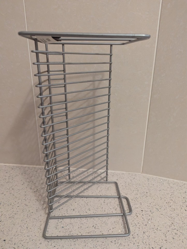 Metal Wire 20 CD Rack Stand Holder Organizer Organizer Desk Tabletop ...