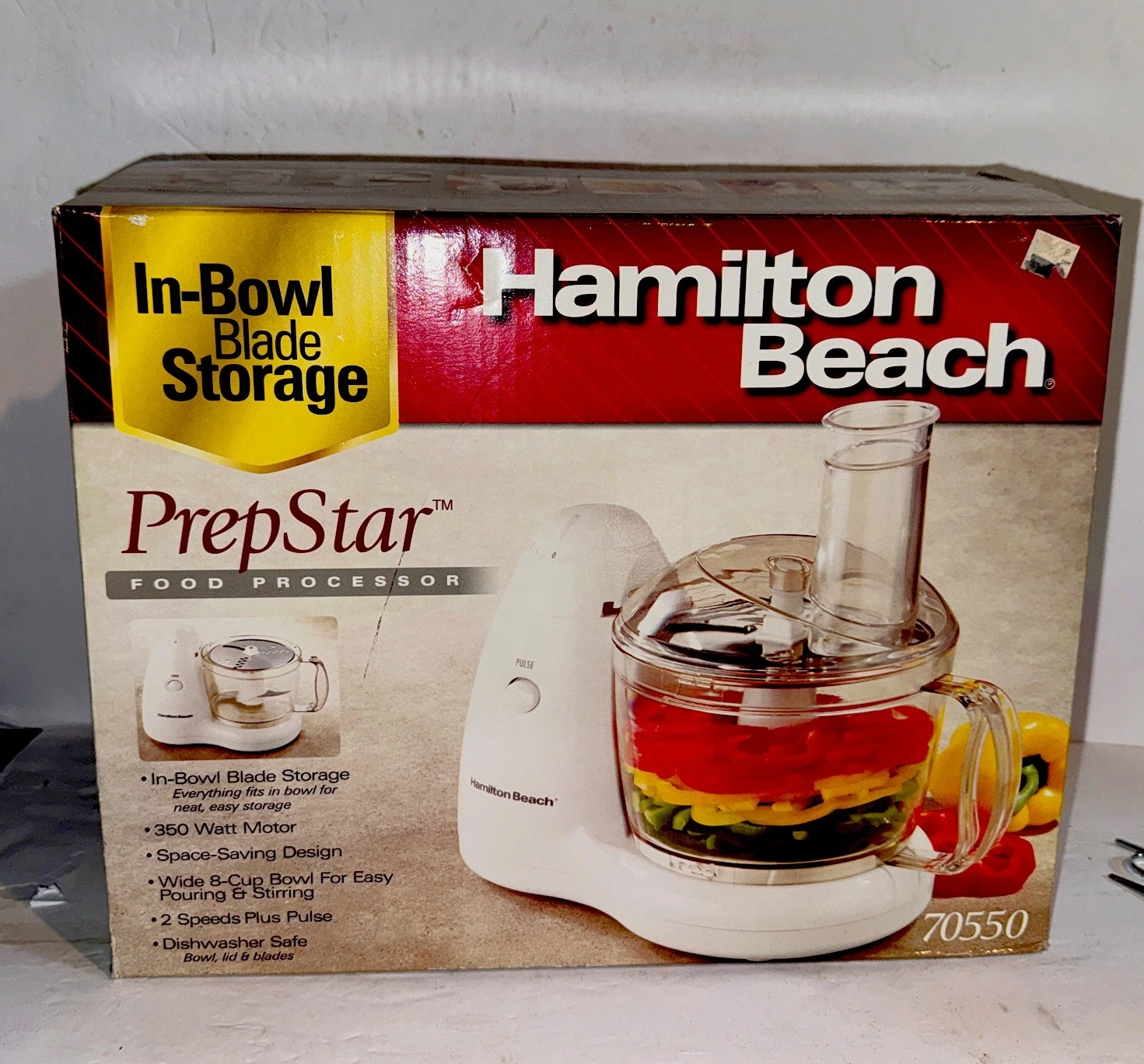 Hamilton Beach 70550 White 8 Cup Bowl Food Processor In Bowl Food Storage New!
Opens in a new window