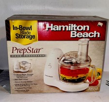 Hamilton Beach 70550 Blanco 8 Tazas Tazón Procesador de Alimentos En Tazón Almacenamiento de Alimentos ¡Nuevo!