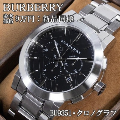 Burberry wristwatch men's The City BU9351 black chronograph