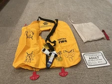 1980's Rare Original TWA Airlines Life Preserver Vest Jacket CO2 Inflatable MINT