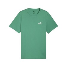 PUMA Essentials Small No 1 Logo Tee Crew Neck Short Sleeve T-Shirt Mens Green Ca