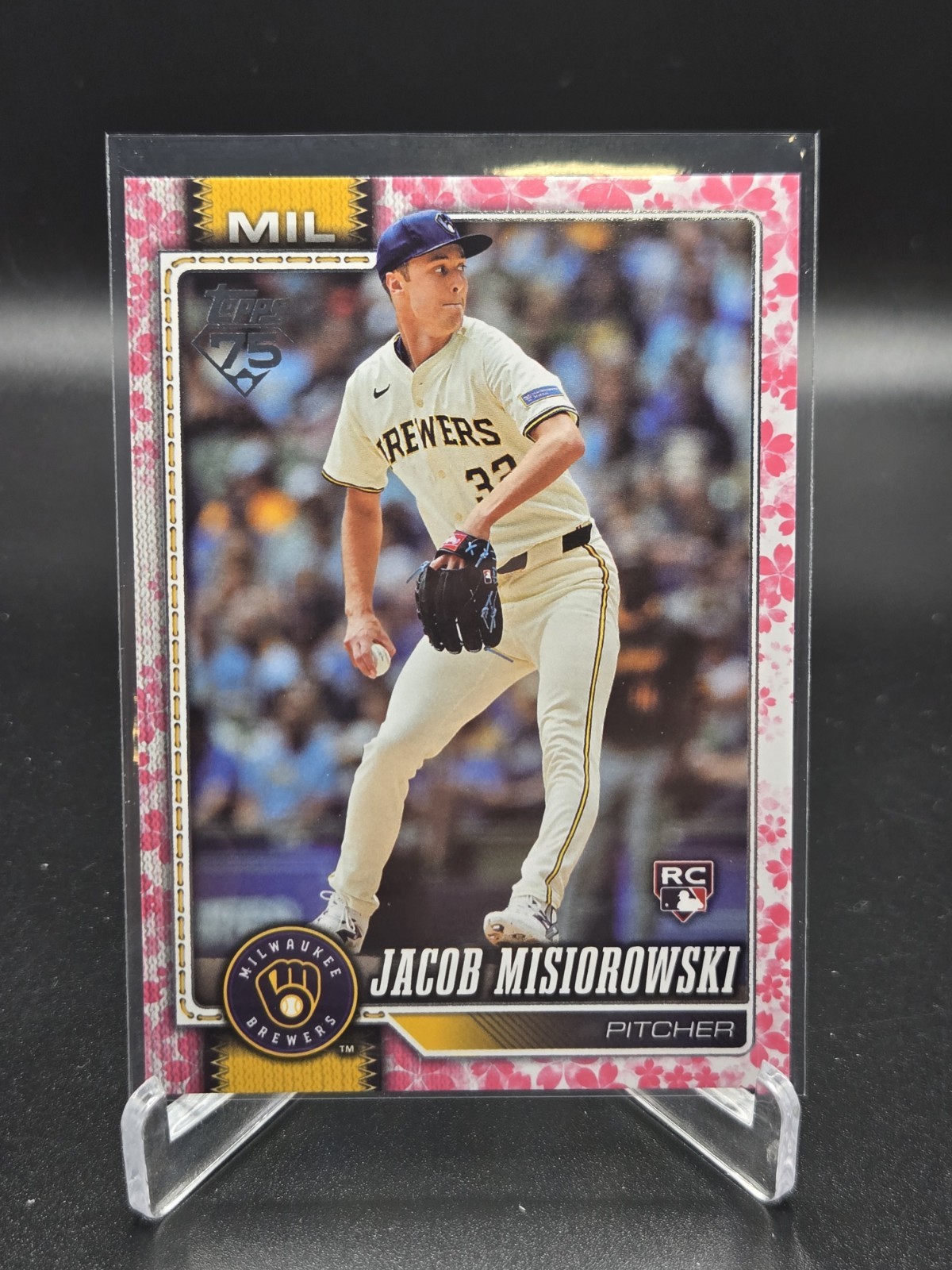 2026 Topps Series 1 Japan #10 Jacob Misiorowski Cherry Blossom /99 Rookie RC