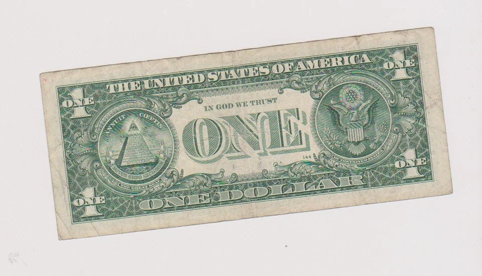 JUNE 15, 1973 BIRTHDAY NOTE - US ONE DOLLAR BILL - CIRCULATED - 19731506 - Image 2 of 2