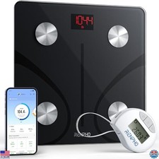 RENPHO Bluetooth Smart Scale Body Tape Measure Combo - Digital Scale 400lbs