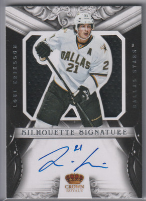 Loui Eriksson 2012-13 Panini Crown Royale Silhouette Signatures
