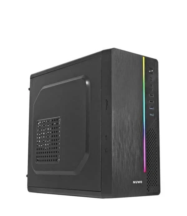 CASE PC DESKTOP OFFICE MICRO-ATX MINI TOWER ALIMENTATORE ATX500S LETTORE CARD - Immagine 2 di 4