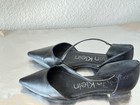 calvin klein women shoes flat size 7.5 black pre owned — photo 8