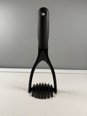 OXO Good Grips Black Plastic Potato Masher Rubber Handle