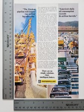 Caterpillar Pipeline Vintage Industry Magazine Ephemera Print Ad Alaska Oil