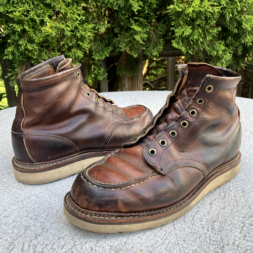 9D Red Wing Heritage 1907 Classic 6" Moc Toe Brown Leather Boots 875