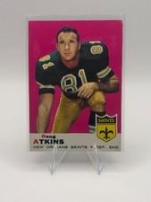 1969 Topps DOUG ATKINS #105 New Orleans Saints HOF Defensive End Vintage Footbal