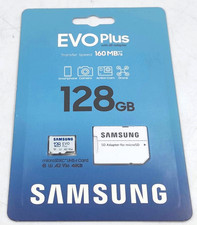 128GB SAMSUNG MB-MC128SA/APC EVO PLUS microSDXC UHS-I Memory Card + Adapter
