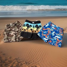 Boys Wonder Nation Boys Swim Trunks Lot of 3, Sz XS 4-5