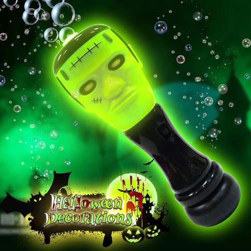 Halloween Bubble Blower Wand, Automatic Light Up Handheld Bubble Machine, 2 P... - Picture 5 of 9