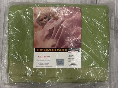 Chatham Winter King Fiberwoven Winterweight Blanket Lime 100% Polyester 72x90