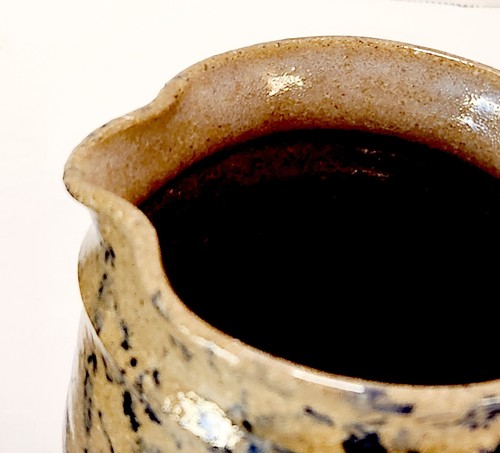 Studio Art Pottery Creamer & Lidded Sugar Bowl Handthrown Sponge Ware Signed - Picture 16 of 20