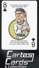 Sam Crawford 2020 Hero Decks Detroit Tigers Baseball Heroes Playing Cards #8C