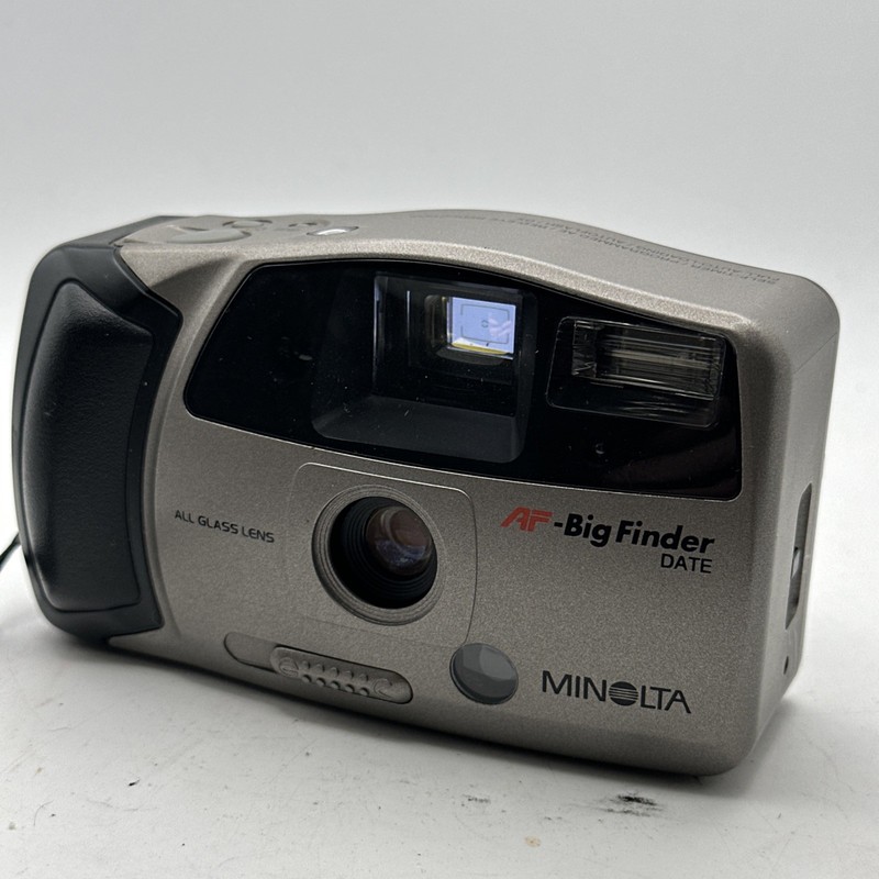 Minolta AF Big Finder Date 35mm Point & Shoot Film Camera Tested AS-IS Works