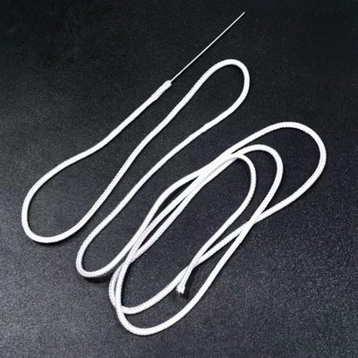 100cm Long Glass Fibre Cotton Wicks With Needle For Zippo Zorro