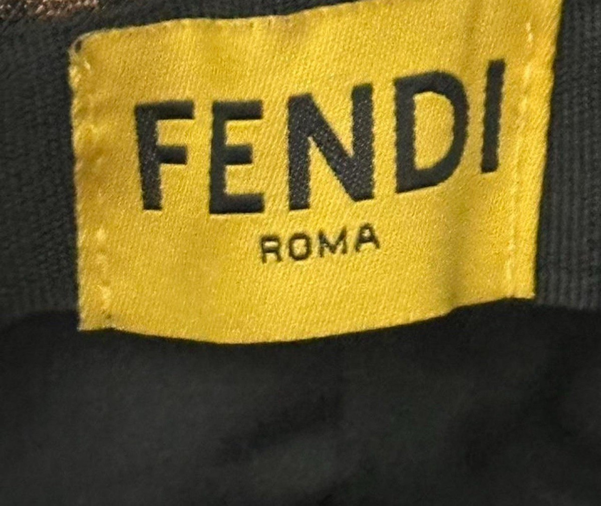 FENDI Brown Logo FF Jacquard Coated Canvas Bucket Hat | eBay
