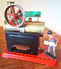 Dampfmaschine von Mamod m. Keramikbrenner & Gastank v. Regner