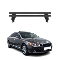 Menabo DachträGer GrundtäGer FüR Volvo S80 2006-2016 50Kg Alu Schwarz 2 Tlg