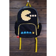 Pottery Barn Kids Mackenzie PAC MAN Critter Backpack Black Yellow Gaming