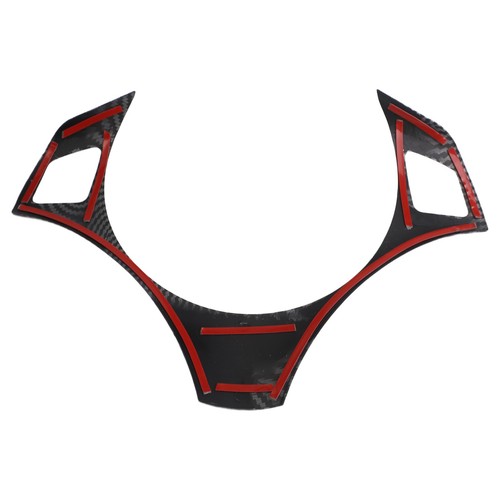Trim Sticker Steering Wheel Cover 1pc ABS Stylish Color Fade Protection - Foto 7 di 16