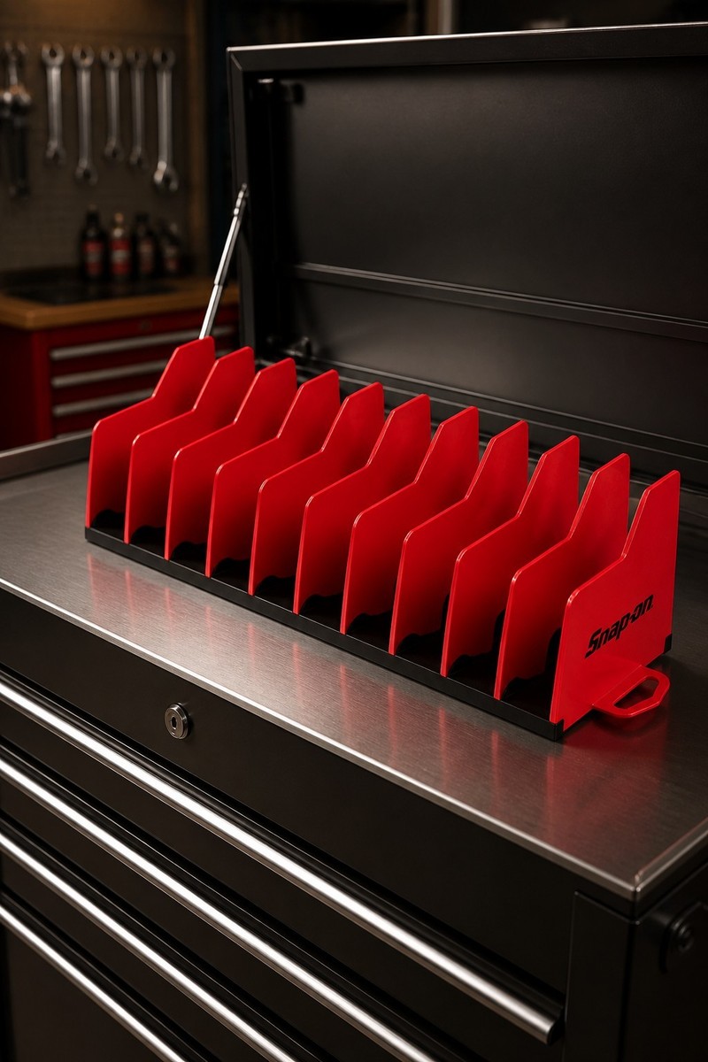 Snap on 10” Plier Organizer Set of 2 Black and Red Rack Kapl10