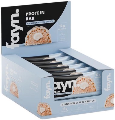 Fayn Protein Bar, 12 x 45 g Riegel, Cinnamon Cereal Crunch