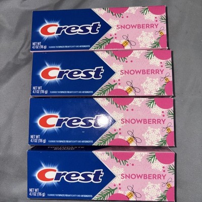 LOT 4 Crest Snowberry Flavor Toothpaste