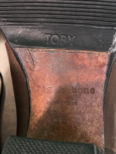 RAG & BONE Size 41 EUR Brown Suede Ankle Chelsea Fashion Boots Bootie - Picture 5 of 7