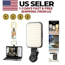 Compact 2000mAh Selfie Light with Clip-On Design Enhance Your Vlogs Makeup