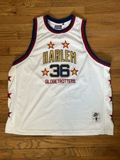 Harlem Globetrotters Meadowlark Lemon 36 Jersey 3XL FUBU With Stains
