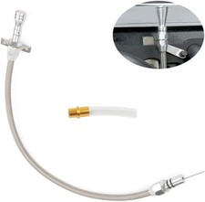 For Chevy GM 700 R4 Flexible Transmission Dipstick Firewall Mount + Filler Tube