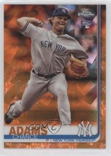 2019 Topps Chrome Sapphire Edition Orange 4/25 Chance Adams #98 a2e