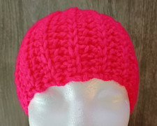 Crochet Handmade Cute and Cozy Headband/Ear Warmer Color Hot Pink Ombre
