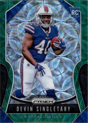2019 Panini Prizm Prizms Green Scope #335 Devin Singletary /75 - FB